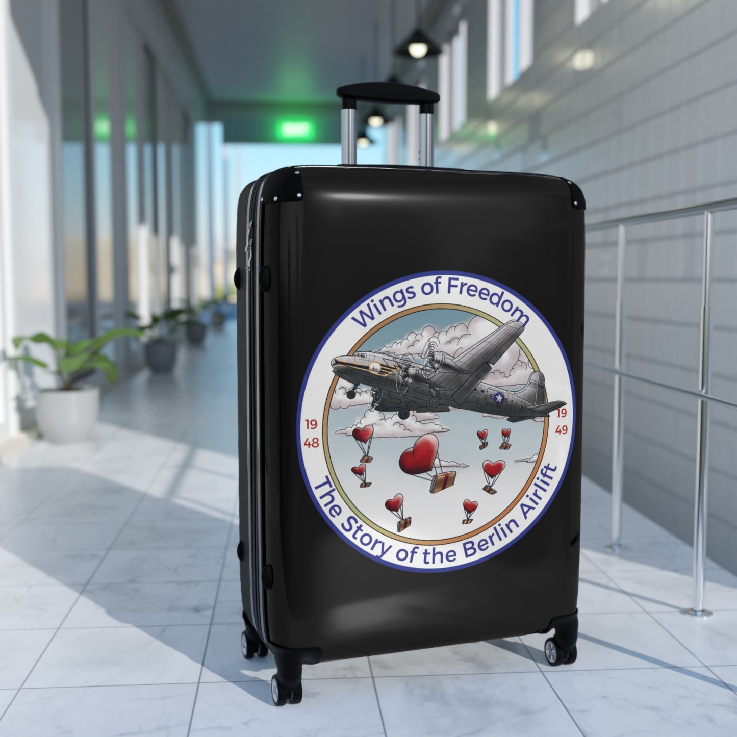 Wings of Freedom Suitcase - Changing Hearts from the Sky